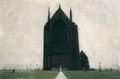L S Lowry St Augustines Church, Pendlebury A4 Art Photo Print 1