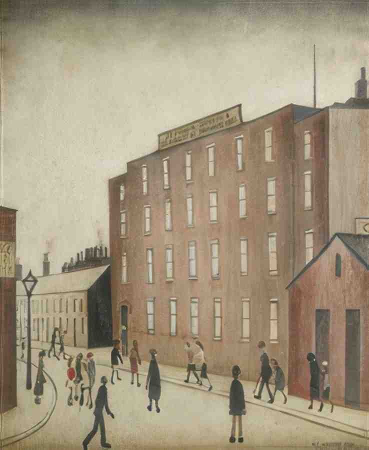 L S Lowry St Pauls School, Bennett Street A4 Photo Print
