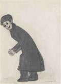 L S Lowry Standing Figure (2) A4 Photo Print 1