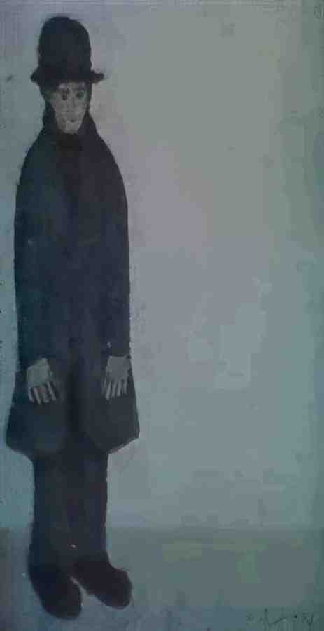 L S Lowry Standing Man(1) A4 Photo Print