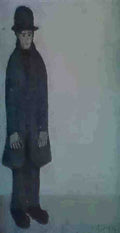 L S Lowry Standing Man 1 A4 Art Photo Print