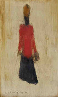 L S Lowry Standing Woman(1) A4 Photo Print 1