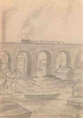 L S Lowry Stockport Viaduct(1) A4 Photo Print