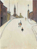 L S Lowry Street In Clitheroe 1 A4 Art Photo Print
