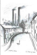L S Lowry Street In Cwm, South Wales (2) A4 Photo Print