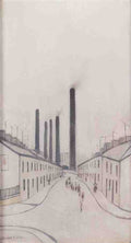 L S Lowry Street In Cwm, South Wales(1) A4 Photo Print