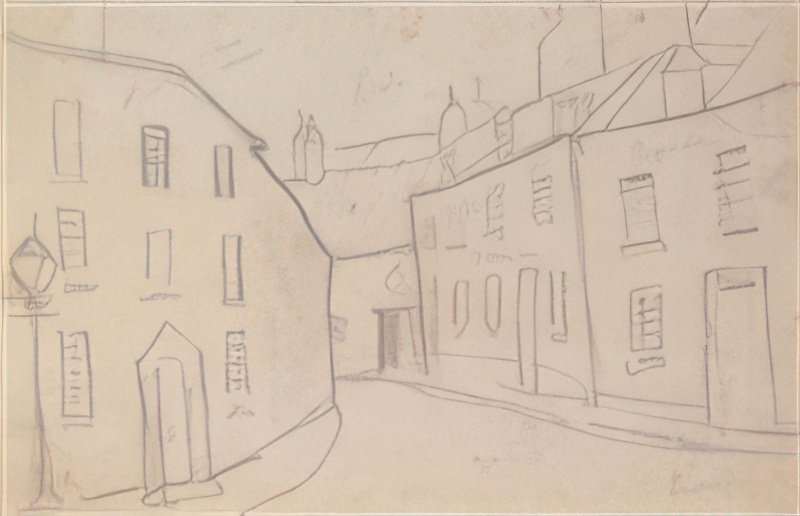 L S Lowry Street Scene (Palace Yard, Berwick On Tweed) A4 Photo Print 1