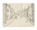 L S Lowry Street Scene, Berwick A4 Art Photo Print 1