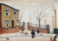 L S Lowry Street Scene(11) A4 Photo Print 1