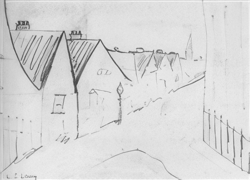 L S Lowry Street Scene 16 A4 Art Photo Print 1