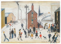 L S Lowry Street Scene 1 A4 Art Photo Print 1