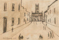 L S Lowry Street Scene(20) A4 Photo Print 1