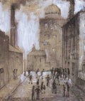 L S Lowry Street Scene 23 A4 Art Photo Print