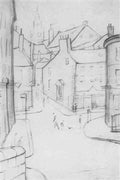 L S Lowry Street Scene(25) A4 Photo Print
