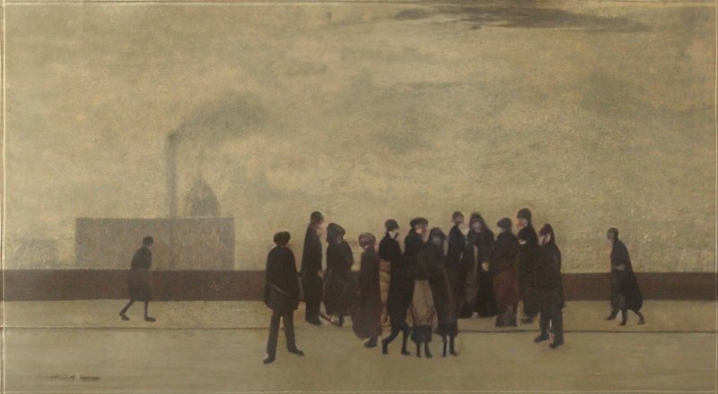 L S Lowry Sudden Illness 2 A4 Art Photo Print 1