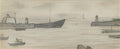 L S Lowry Tanker Entering The Tyne 2 A4 Art Photo Print 1