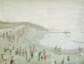 L S Lowry The Beach At Penarth(2) A4 Photo Print 1