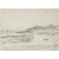 L S Lowry The Beach At Seaburn, Sunderland A4 Photo Print 1