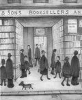 L S Lowry The Bookshop       Executed Circa 1930 A4 Art Photo Print