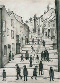 L S Lowry The Brow, Stockport A4 Photo Print