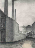 L S Lowry The Canal, Ancoats, Manchester A4 Photo Print