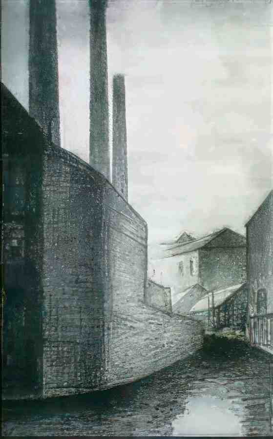 L S Lowry The Canal, Ancoats(2) A4 Photo Print
