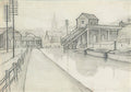 L S Lowry The Canal, Worsley A4 Art Photo Print 1