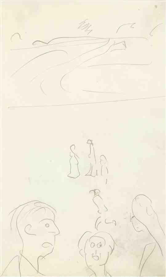 L S Lowry The Conversation 1 A4 Art Photo Print