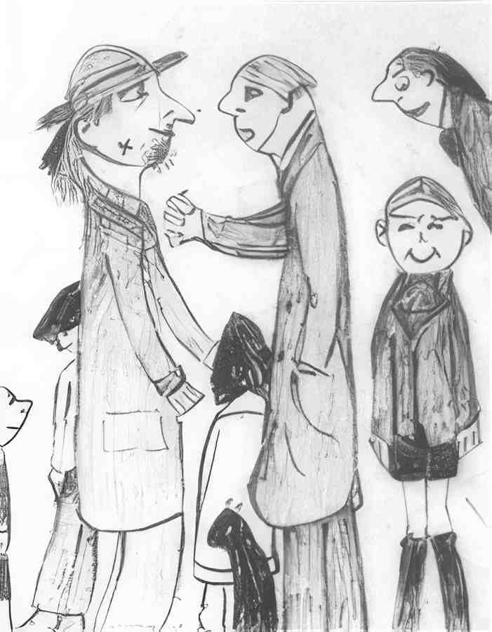 L S Lowry The Eccentric(1) A4 Photo Print 1