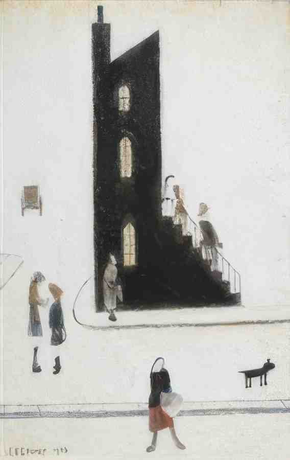 L S Lowry The End House, A4 Photo Print