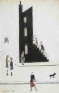 L S Lowry The End House, A4 Art Photo Print