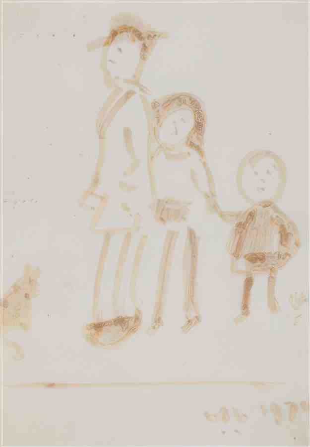 L S Lowry The Family (2) A4 Photo Print