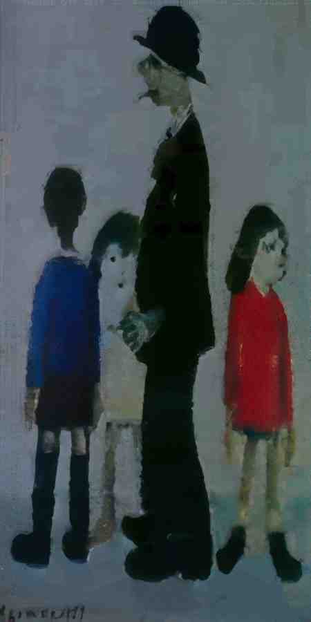 L S Lowry The Family(1) A4 Photo Print 1