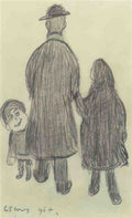L S Lowry The Family(2) A4 Photo Print 1