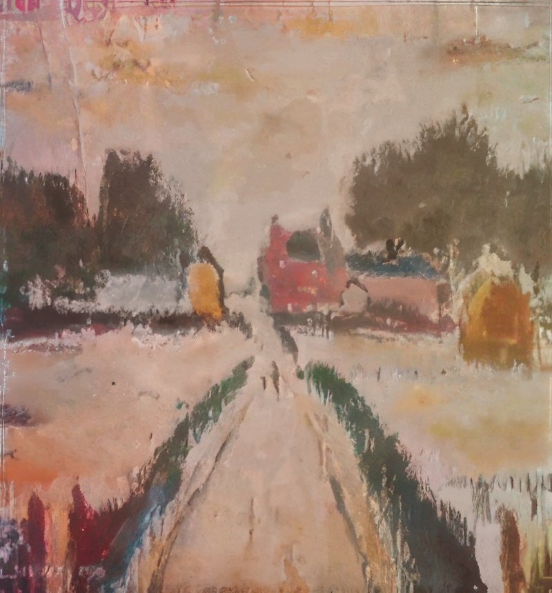 L S Lowry The Farm 2 A4 Art Photo Print 1