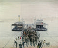 L S Lowry The Floating Bridge, Southampton A4 Photo Print 1