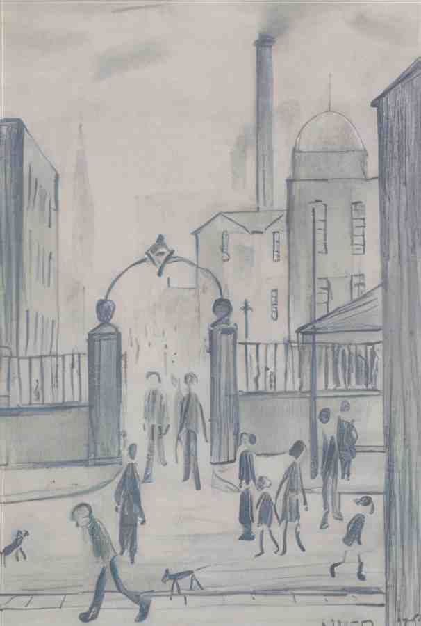 L S Lowry The Gateway(4) A4 Photo Print