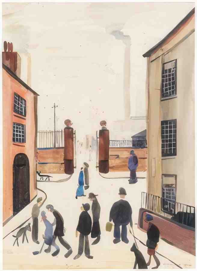 L S Lowry The Mill Gate(1) A4 Photo Print 1