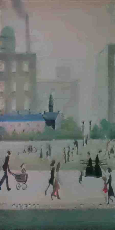 L S Lowry The Mill 2 A4 Art Photo Print