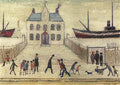 L S Lowry The Old Customs House, South Shields A4 Art Photo Print 1