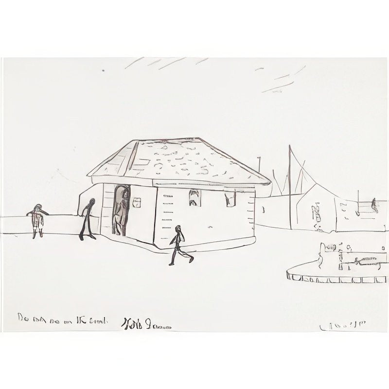 L S Lowry The Only One On The Coast, Skerries A4 Photo Print 1