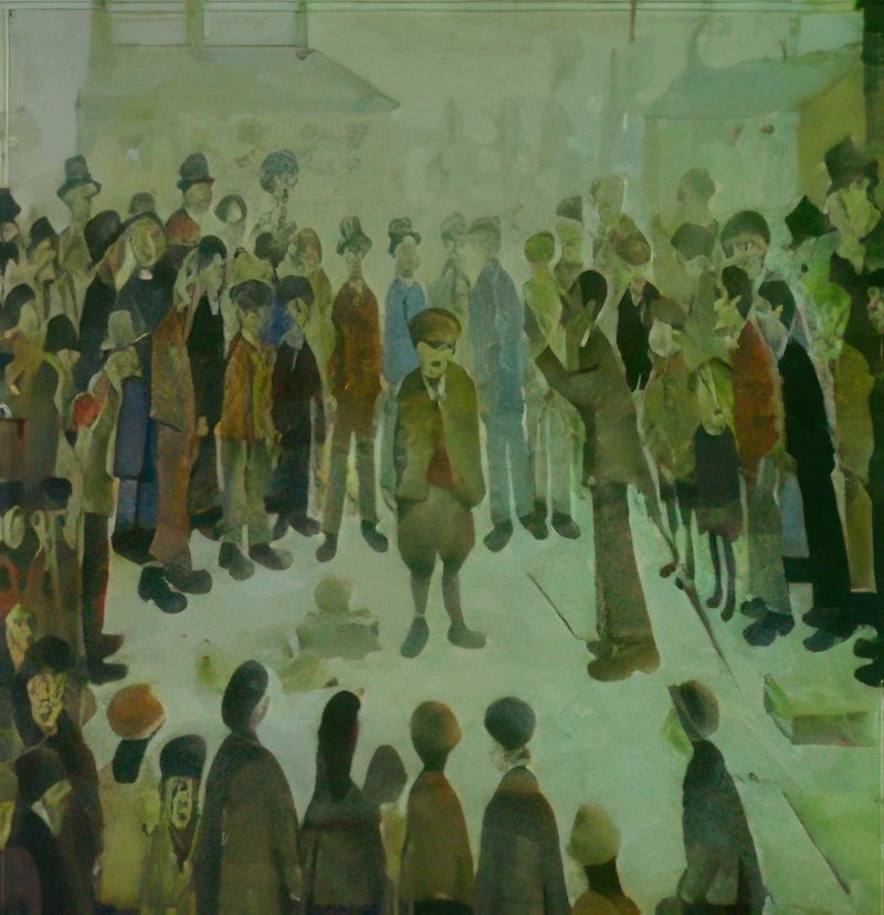L S Lowry The Orator 1 A4 Art Photo Print 1