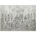 L S Lowry The Prayer Meeting 1 A4 Art Photo Print 1