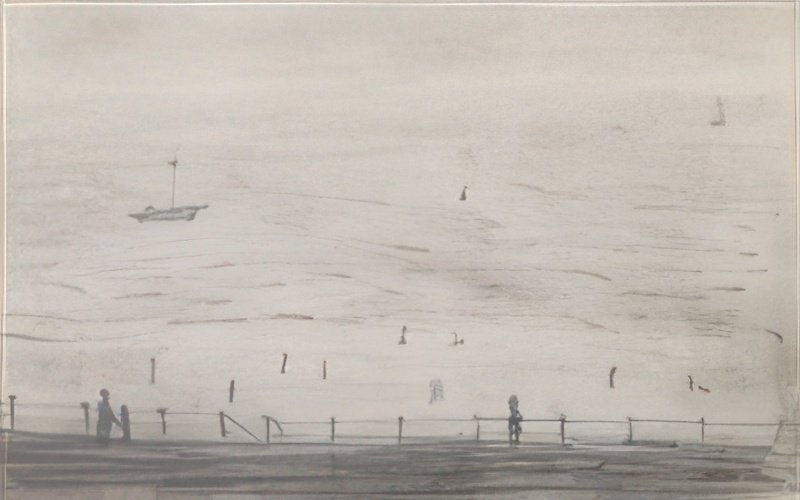 L S Lowry The Promenade, Whitley Bay A4 Art Photo Print 1