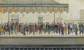 L S Lowry The Railway Platform 1 A4 Art Photo Print 1