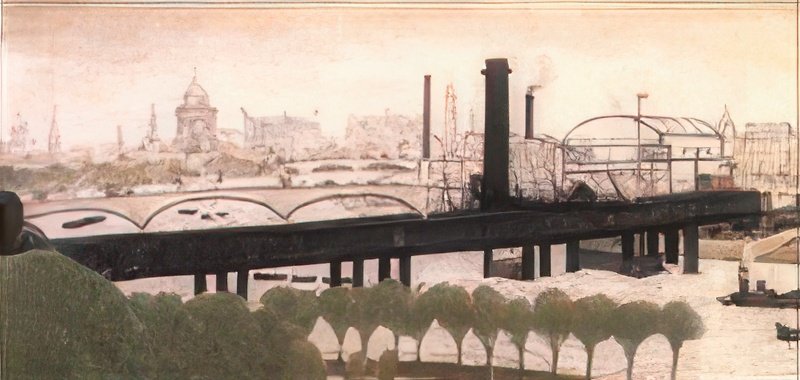 L S Lowry The Thames From Whitehall Court 2 A4 Art Photo Print 1