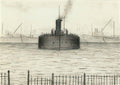 L S Lowry The Tyne Ferry, The South Shields Ferry Boat A4 Photo Print 1