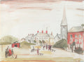 L S Lowry The Village Green 1 A4 Art Photo Print 1