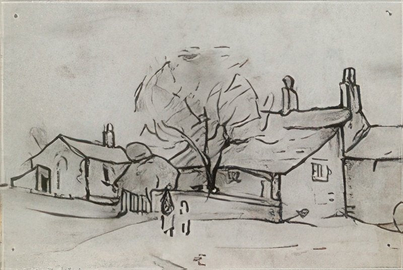 L S Lowry The Village(1) A4 Photo Print 1