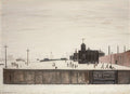 L S Lowry The Waterloo Dock, Liverpool A4 Art Photo Print 1
